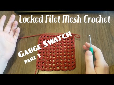 Crochet Mesh Swatch part 1 and chatty Vlog