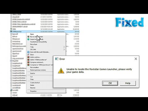   How To Fix GTA 5 Unable To Locate The Rockstar Games Launcher Please Verify Your Game Data