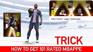 HOW TO GET MBAPPE IN FANS CHOICE LIGUE 1 CONFORAMA | PES 2020 MOBILE