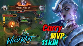 Wild rift Hard carry MVP- camille vs jax baron lane season 13(build and rune)