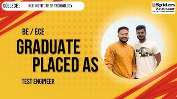 Student Placement Story as Content TEST ENGINEER | QSpiders | Rajajinagar