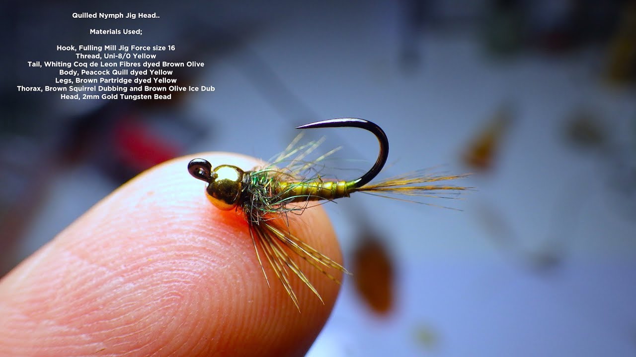 Tying a Small Quilled Bodied Jig Headed Nymph by Davie McPhail
