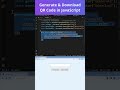 Generate & Download QR Code in HTML and JavaScript