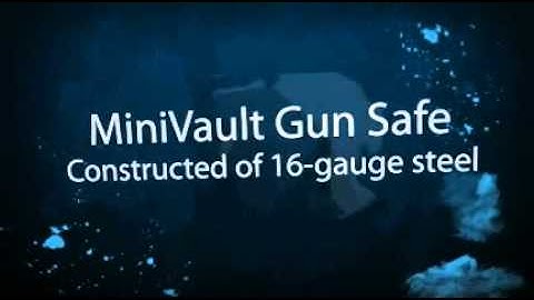 GunVault MiniVault Gun Safe - GV1000 - Pistol Safe