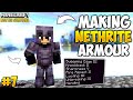 I Made Full NETHERITE ARMOUR in Minecraft Bottle Survival [Episode 7]