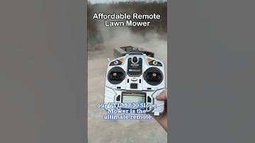 Vigorun VTLM800 remote operated track-mounted lawn mower robot#remotecontrol