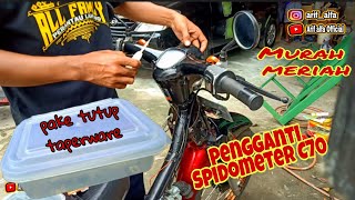 Pengganti Spidometer C70 Murah Meriah Cukup Pake Taperware ???!