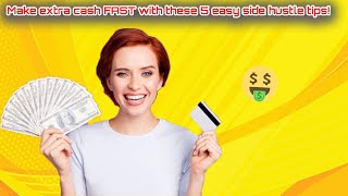 Try these 5 easy tips for starting a side hustle now in 2023!