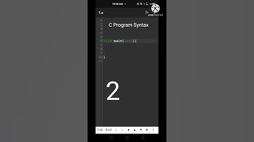 #shorts Types of syntax of c program | Basic syntax of C program in hindi