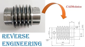 Worm Gear in Auto CAD || Reverse Engineering || Auto CAD Tutorial