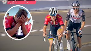 Remco Evenepoel Goes Over his Limit on Hot Climb | UAE Tour 2023 Stage 7