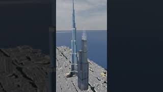 The Willis Tower And Burj Khalifa Size Comparison
