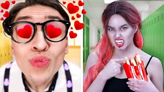 Min flickvän har en hemlighet | Roliga situationer att dejta en vampyr