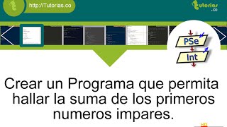 operadores – pSeint (suma de numeros impares)