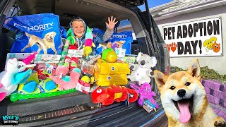 Buying My Puppy EVERYTHING SHE TOUCHES For Charity & DONATING IT! PET STORE FUN!