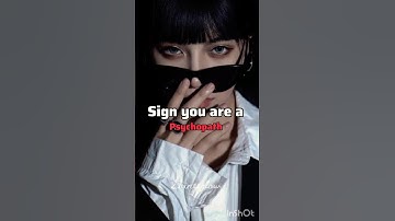 Sign You Are Psychopath 😈 #feedshorts #newshorts #song #aesthetic #kpop #viraltrend #ytshort #sign