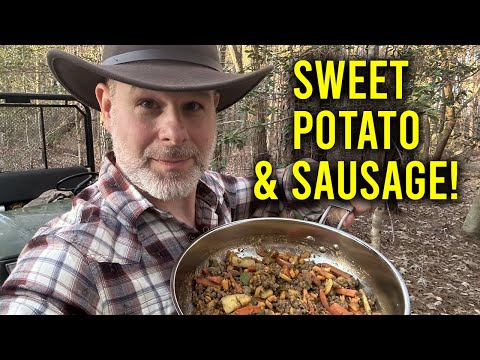 DELICIOUS CAMP MEAL Sweet Potato & Sausage Surprise