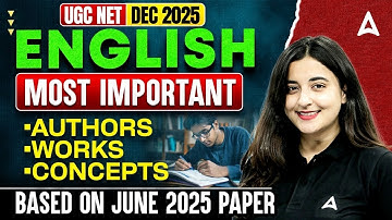 UGC NET English Most Important Authors Works Concepts Based On June 2025 Paper By Aishwarya Ma