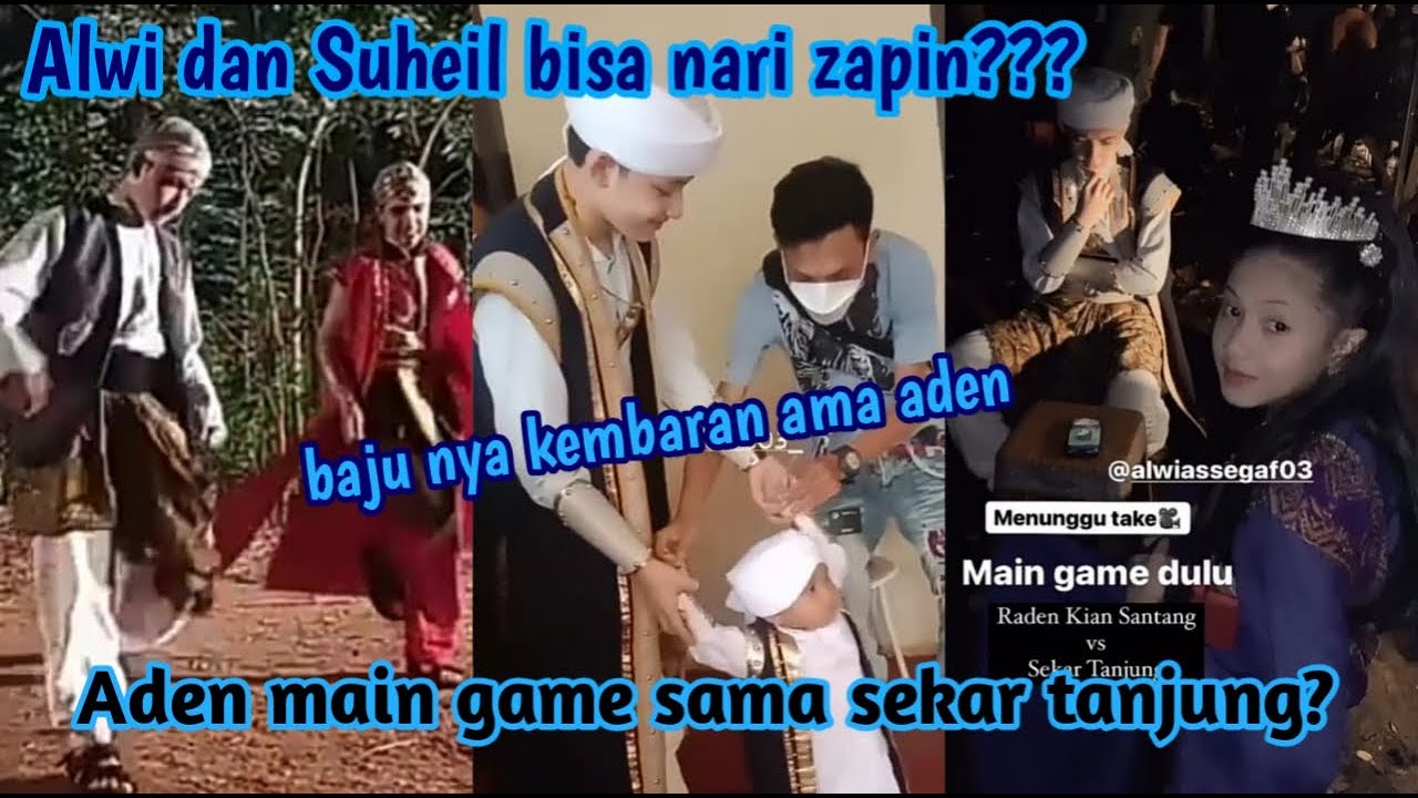 OMG TERNYATA!!! 😳 Aden dan Surawi jago nari zapin || Alwi main game bareng cewe???