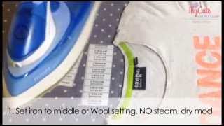 How to Iron On Labels for Clothing | Personalised Name Labels for Kids | Mycutestickons