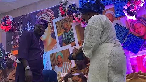 SANYERI HONORS ODUNLADE ADEKOLA’ MOM AS SHE CELEBRATES 70TH BIRTHDAY