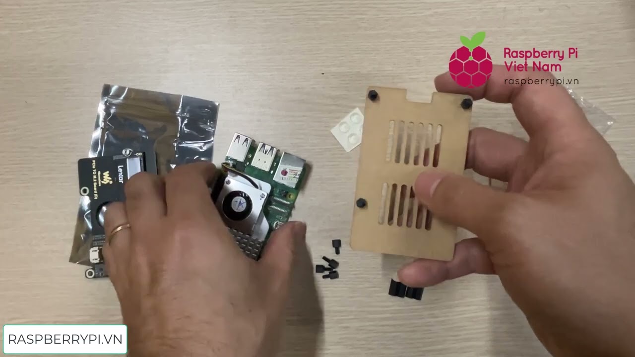 [raspberrypi.vn] Hướng dẫn lắp ráp bộ Raspberry Pi 5 Super Computer - Phiên bản Vỏ Acrylic