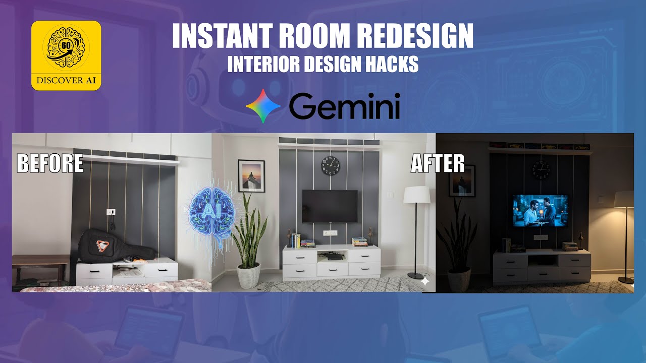 AI Room Makeover in MINUTES! I Let Gemini Re-Design My Room #geminiai # ...