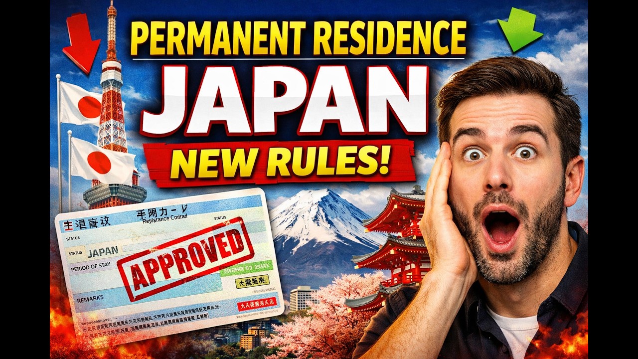 permanent residence japan new rules/ජපානයේ ස්ථිර පදිංචිය සඳහා නව නීති