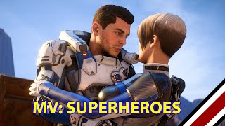 Mass Effect: Andromeda - Scott/Cora Tribute MV - "Superheroes" The Script