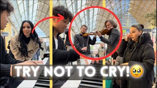 Video thumbnail of "I was playing "EXPERIENCE" when suddenly 2 VIOLINISTS joins me 😱🎻"