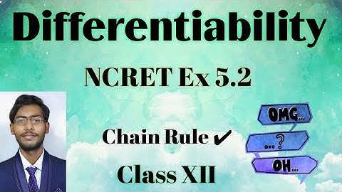 Class 12 Maths NCERT Ex 5.2|Chain Rule|Derivative of Composite Fn|NCERT Ex 5.2 Solution in Hindi