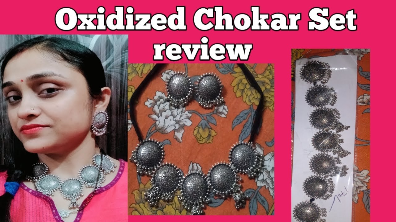 Oxidized silver Chokar Set review/ Local market vs meesho.    # magazineÑfashionhabits