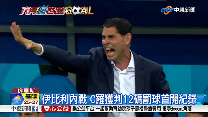 伊比利内战 C罗帽子戏法3球逼和西班牙│中视新闻20180616 - 天天要闻