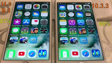 iPhone 7 11.1 beta 2 vs 10.3.3 short battery test