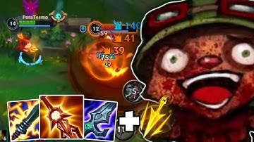 Teemo, but I blow darts like Machine Gun (AD Attack Speed) - Wild Rift