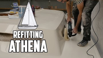 Sail Life - Making her shine (fixing the paint job) and installing port lights - DIY sailboat refit