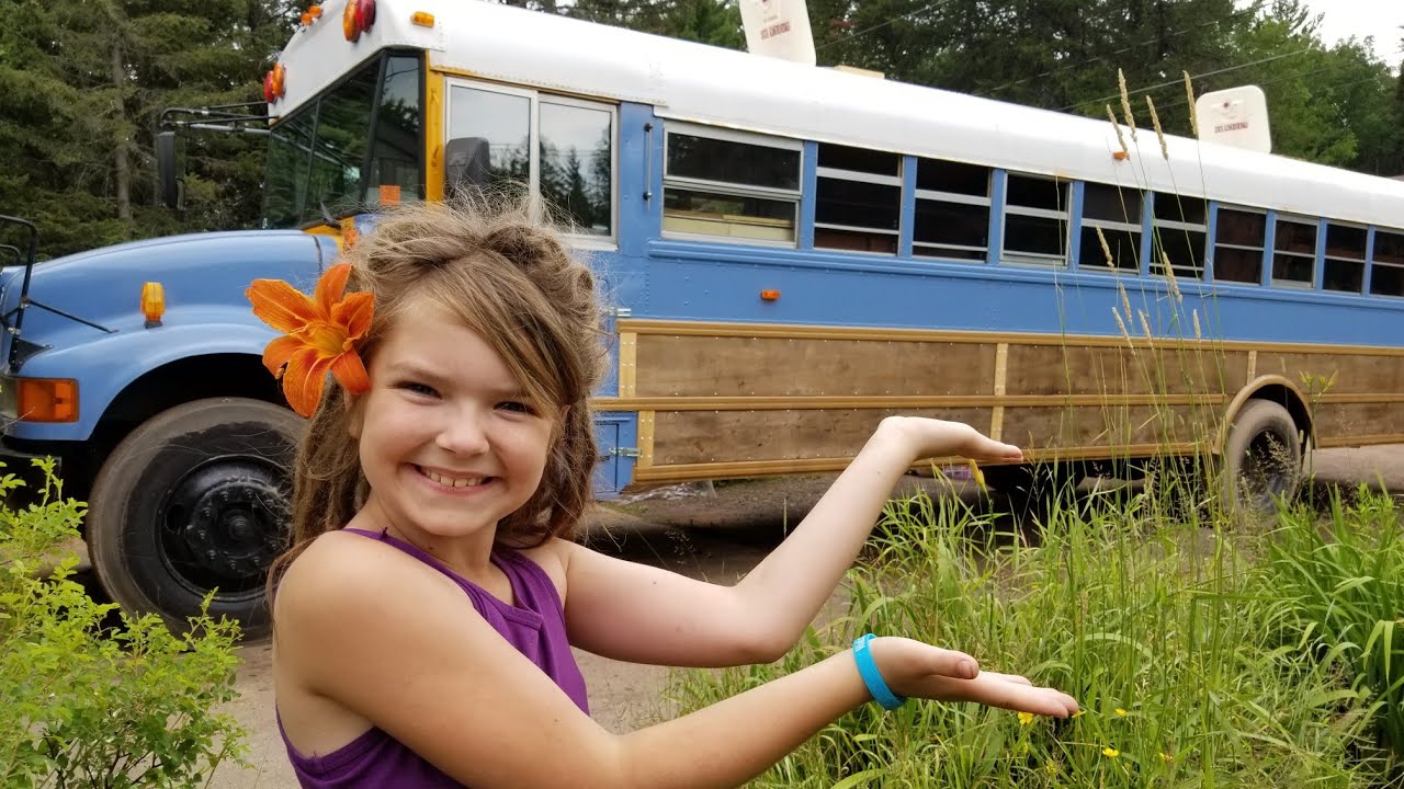 First week living in our School Bus Conversion - YouTube