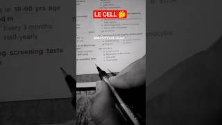 LE CELL IS ❓🤔#mcq #hematology #yt #ytviral #ytfamily #bmlt #dmlt #mlt #labtechnician #exam #ytshorts