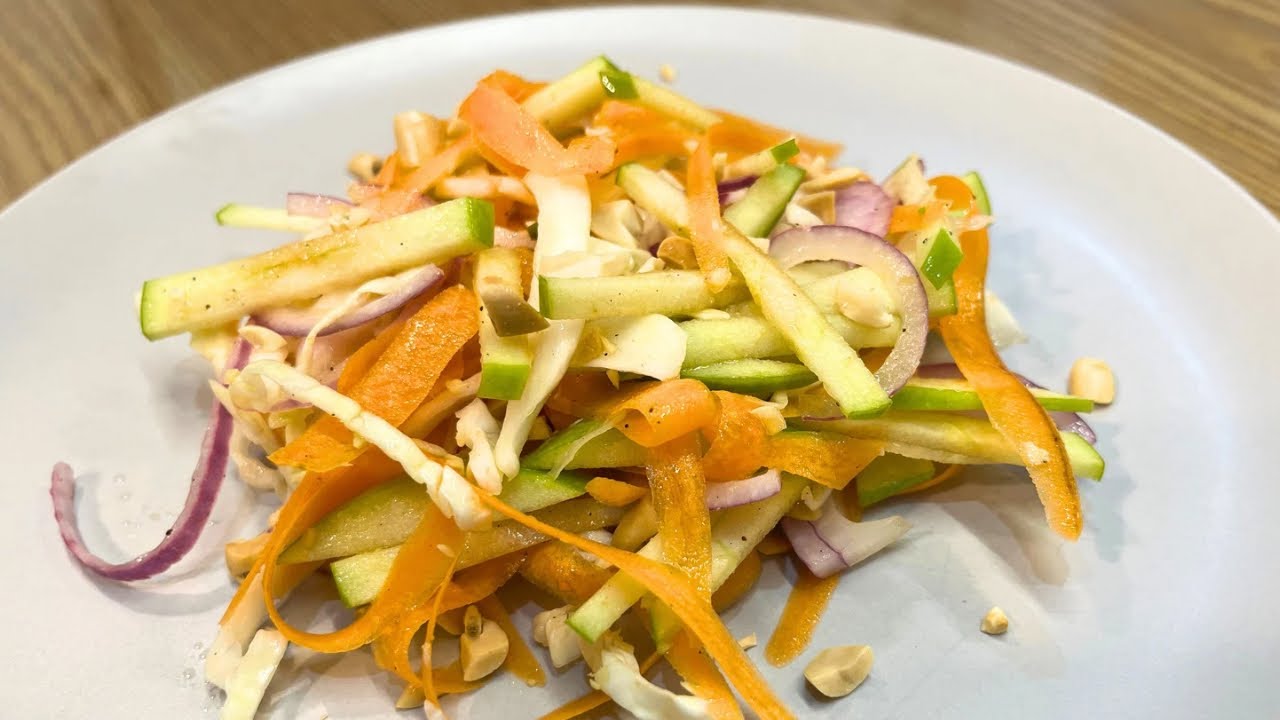 Crunchy Green Apple Coleslaw MayoFree Recipe for Weight Loss YouTube