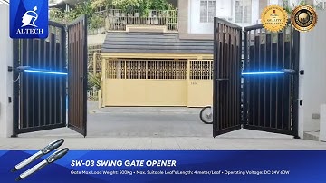 Bi-Folding Gate installation in Pasig City with SW-03 Swing Gate Opener