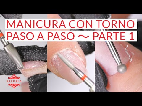 Cómo usar el torno en una manicura básica y de gel 