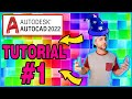 Intro. to AutoCAD 2020 - Tutorial #1 - 3 Coordinate Systems