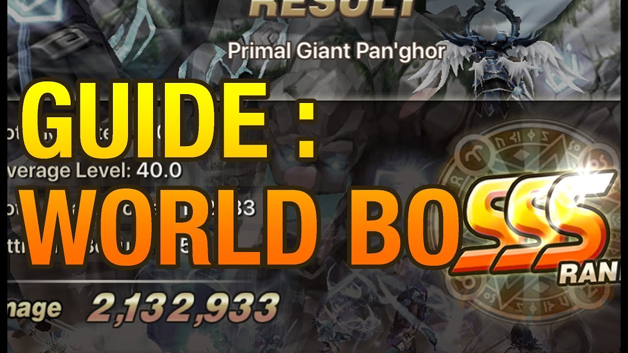[Summoners War] GUIDE WORLD BOSS ! YouTube