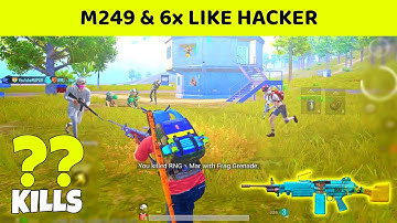 😮 REAL POWER OF M249 & 6x IN PUBG MOBILE - SAMSUNG,A3,A5,A6,A7,J2,J5,J7,S5,S7,S9,A10,A20,A30,A50,A70