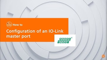 IO-Link port configuration of a PROFINET master