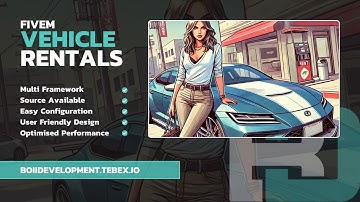 FiveM Vehicle Rental Script | [ESX  / QBCore / QBX / OX]