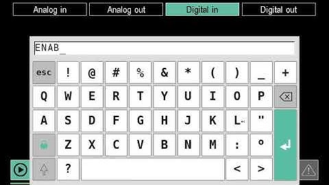 Gefran 3850T - Digital input configuration