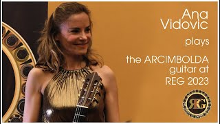 Ana Vidovic plays Mauro Giuliani on the 'Arcimbolda guitar' at REG 2023
