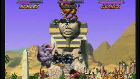 Rampage Through Time (PS1) (2000) Video Game US Gameplay Preview