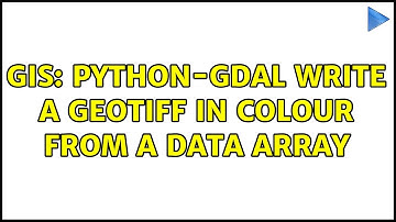GIS: python-gdal write a GeoTIFF in colour from a data array